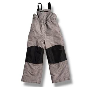 SwissTech Unisex Kids Toddler Snow Pants Overalls Bibs Gray Black 5T